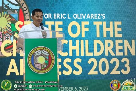 parañaque city mayor|Parañaque mayor delivers State of the City’s Children Address.